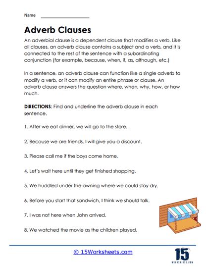 adverb clauses of concession|adverb clause worksheet with answers.